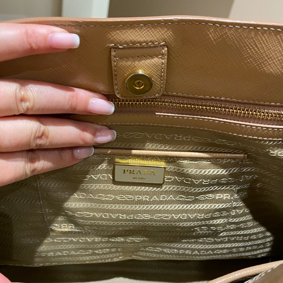 Prada Lux Saffiano Tote Beige - Picture 7 of 16